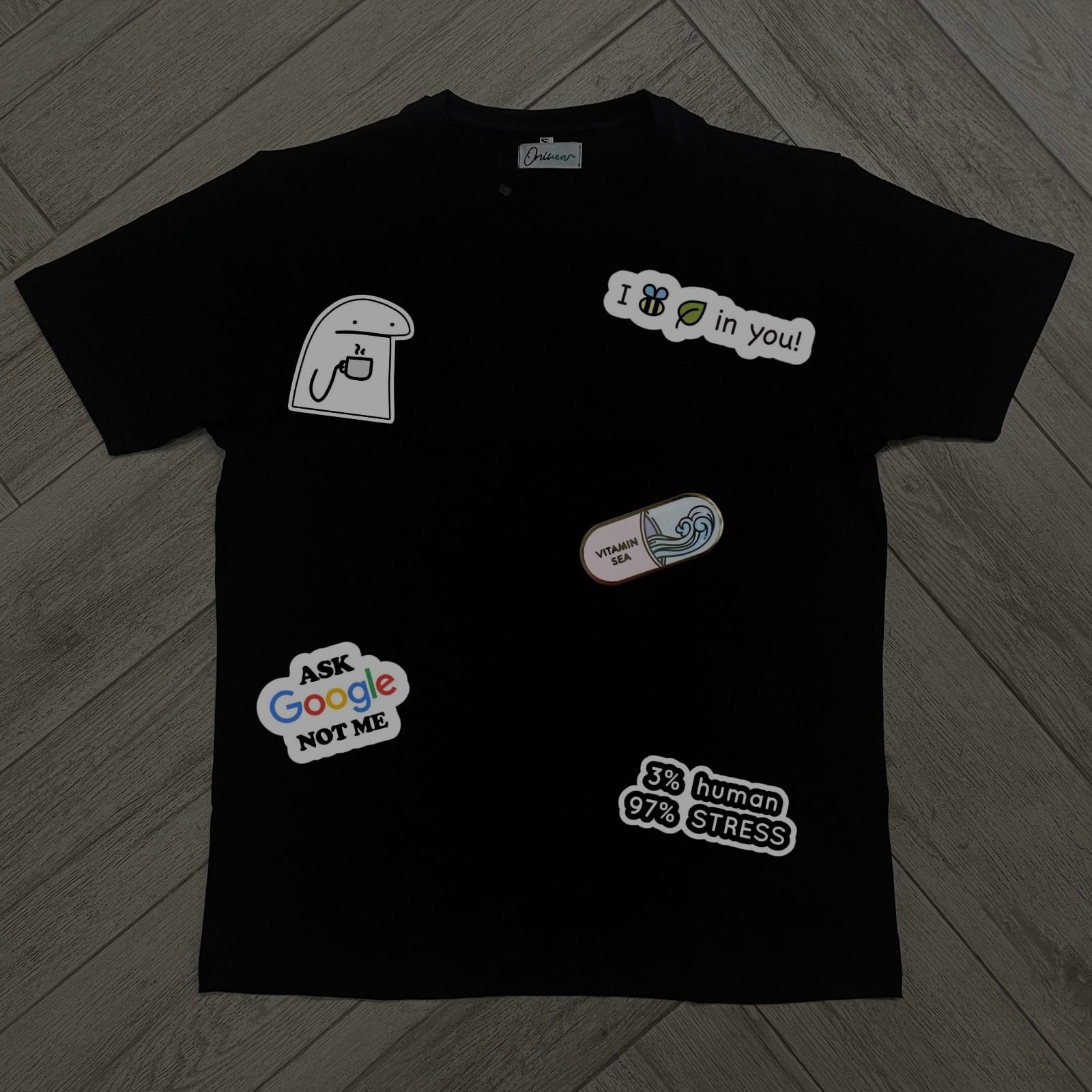 Mood Vibes Sticker Tee