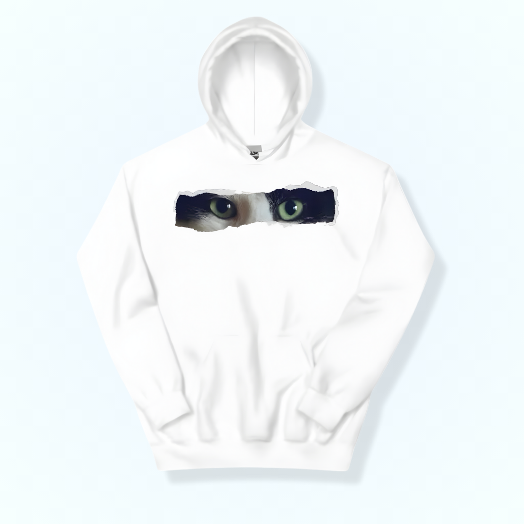 Cat Eyes Tear-Through Hoodie