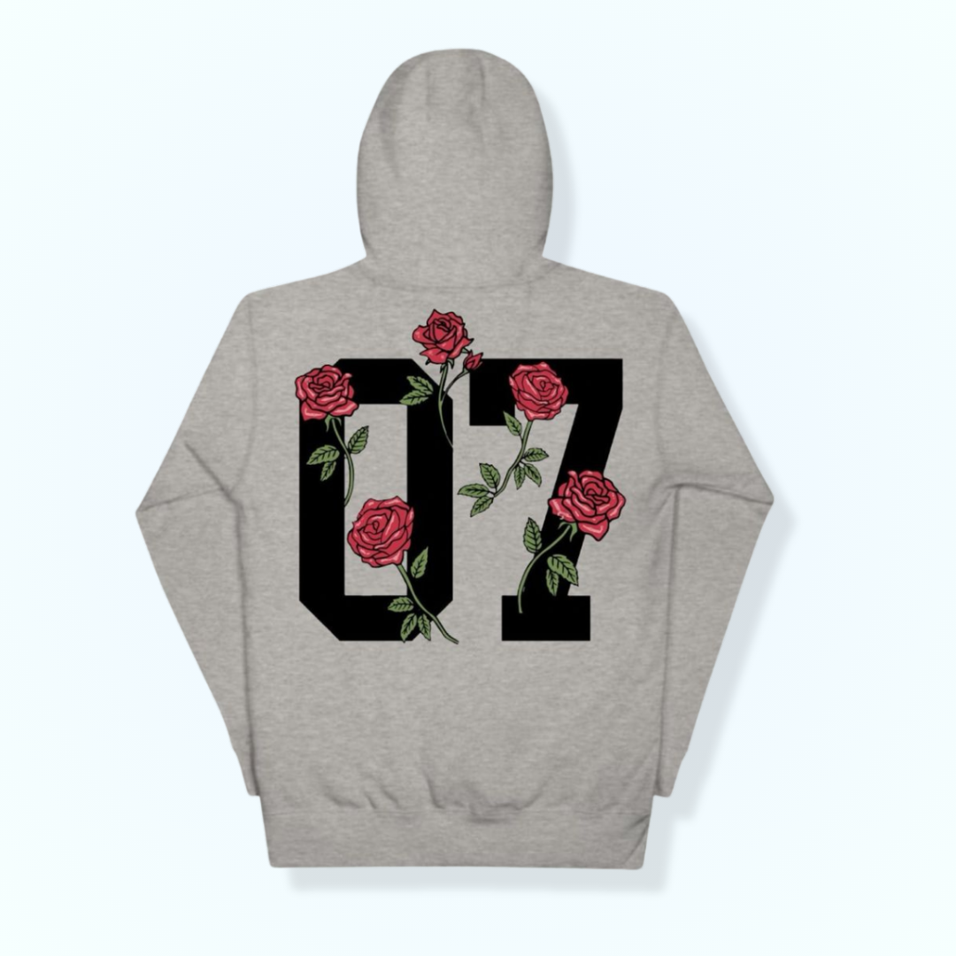 Floral Number Streetwear Hoodie